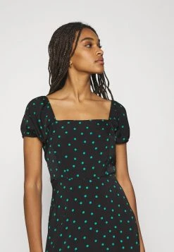Billig 🎁 Even&Odd Damen Freizeitkleid - Black/green ❤️ -Even Odd Verkäufe a1baf2ee648f446797f84b3c354f553f