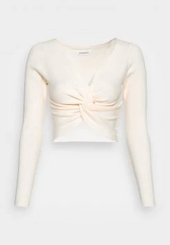 Billig ✔️ Even&Odd Damen WRAP FRONT JUMPER - Strickpullover - White 😀 -Even Odd Verkäufe a285ee2ddbc34562a43e6303333ed293
