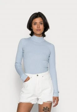 Angebote 🤩 Even&Odd Damen Strickpullover - Mottled Light Blue 💯