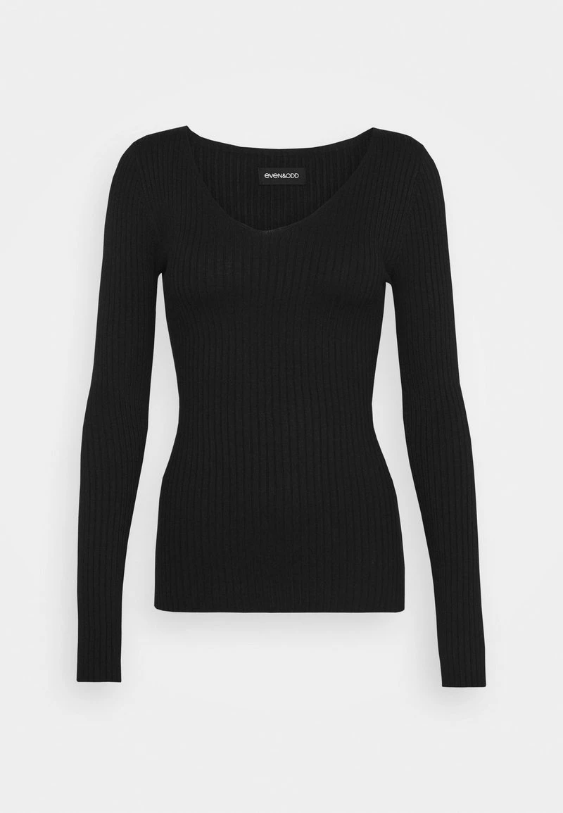 Budget ⭐ Even&Odd Damen Strickpullover - Black ⌛ 6 Budget ⭐ Even&Odd Damen Strickpullover - Black ⌛ – Bild 4