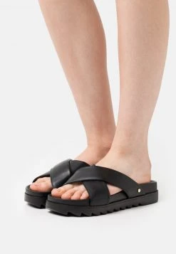 Neu 🌟 Even&Odd Damen Pantolette Flach - Black 🎉