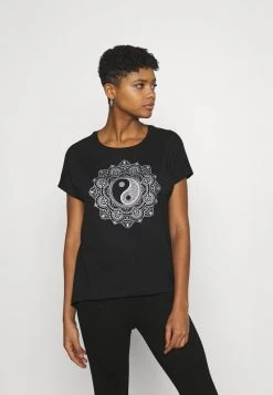 Großhandel ⌛ Even&Odd T-Shirt Print - Black | Damen 👍