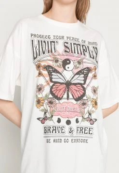 Aktion ✨ Even&Odd Damen T-Shirt Print - White 💯 -Even Odd Verkäufe b023d10b35c74724b9ceb7a64f4ed360