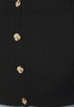 Bester Verkauf ⌛ Even&Odd Damen MID LENGTH BUTTON DOWN - Strickjacke - Black ❤️ -Even Odd Verkäufe bd4351a1e795446aabeaa5f21cd097df