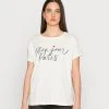 Billig 🛒 Even&Odd Damen T-Shirt Print - White ❤️