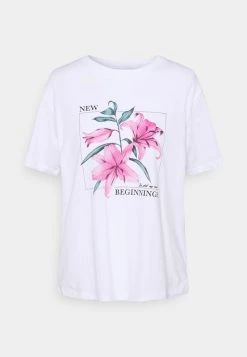 Angebote 🛒 Even&Odd Damen T-Shirt Print - White ⭐