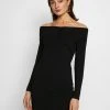 Neu 💯 Even&Odd Damen BASIC - OFF-SHOULDER MINI LONG SLEEVES DRESS - Etuikleid - Black 🛒 -Even Odd Verkäufe c1315edcee8a4d90a169a4a775266d25