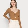 Bestpreis ✨ Even&Odd Damen Langarmshirt - Brown 👏 -Even Odd Verkäufe c13ebf2ecad343e294c365d1e2b51ba9