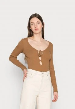 Bestpreis ✨ Even&Odd Damen Langarmshirt - Brown 👏
