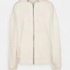 Brandneu 👏 Even&Odd Damen OVERSIZED HOODED ZIP JACKET - Sweatjacke - Off-white ⭐