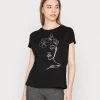 Brandneu 😉 Even&Odd Damen T-Shirt Print - Black ⌛ -Even Odd Verkäufe c20495994fc341979fa967ba482ca8cf