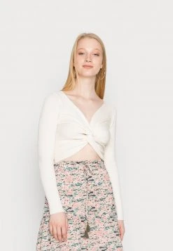 Billig ✔️ Even&Odd Damen WRAP FRONT JUMPER - Strickpullover - White 😀