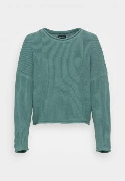 Schlussverkauf 🥰 Even&Odd Damen OVERSIZE CROPPED ROLLED EDGE JUMPER - Strickpullover - Green ✔️ -Even Odd Verkäufe cb6e2f1f391b4281aa95472f2f4bc930