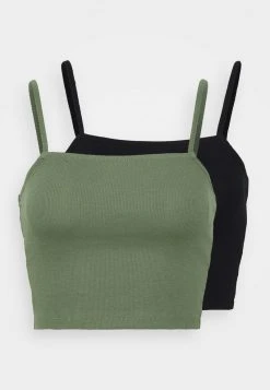 Besorgen 💯 Even&Odd 2 PACK - Top - Green/black | Damen ⌛ -Even Odd Verkäufe cf259e5d7bf3443e91914970edae7910