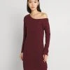 Bester Verkauf 🎁 Even&Odd Damen Strickkleid - Bordeaux ⌛ -Even Odd Verkäufe d44659656d994d3280aeae18033d136b