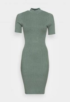 Neu 🤩 Even&Odd Damen PERKIN NECK SHORT SLEEVE 🌟 DRESS - Strickkleid - Olive ✨ -Even Odd Verkäufe d4e7fffe0dc24e62bbf59e5c990bd0cc