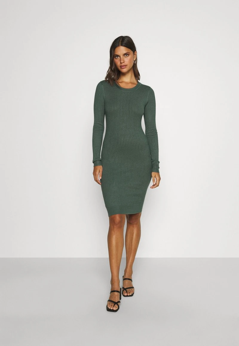 Budget ✔️ Even&Odd Damen Knit Mini Wide Rib Basic Dress - Etuikleid - Green 👏 3 Budget ✔️ Even&Odd Damen Knit Mini Wide Rib Basic Dress - Etuikleid - Green 👏