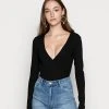 Schlussverkauf 😍 Even&Odd BODYSUIT BASIC - Langarmshirt - Black | Damen 😉 -Even Odd Verkäufe dd5d65aad91c4784a8c8860a42a34eb1
