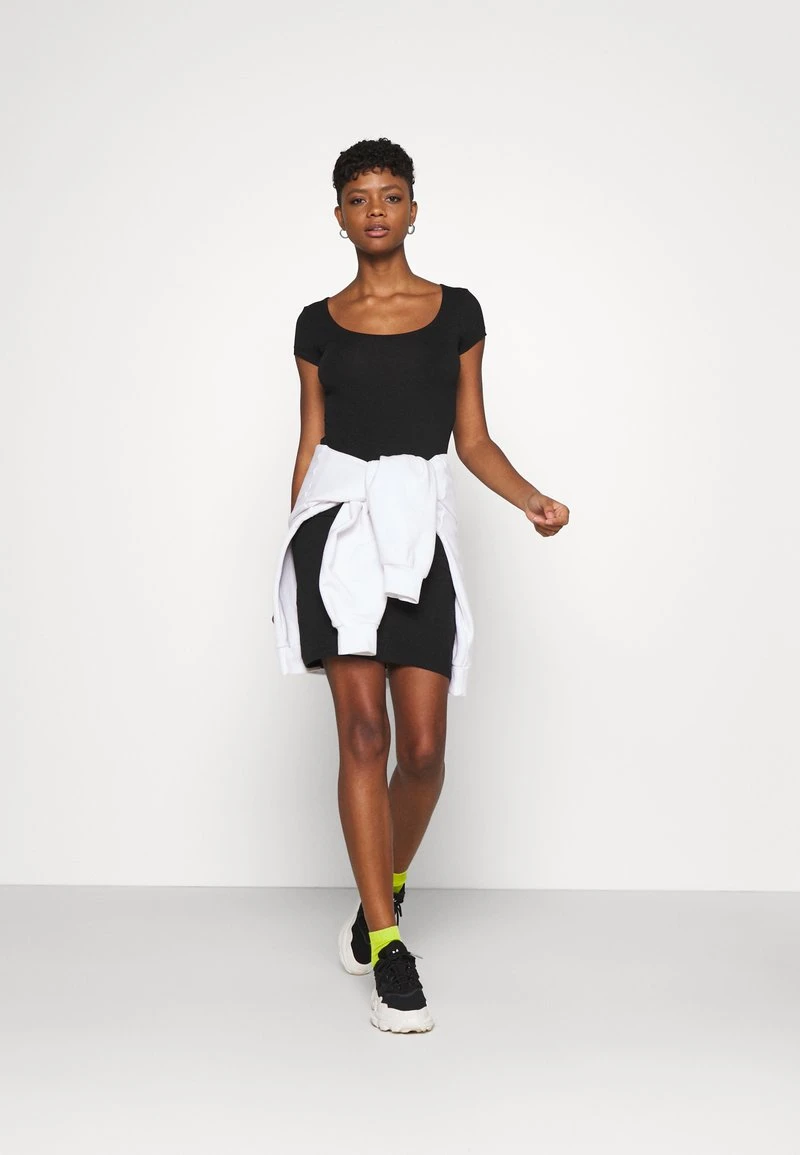 Brandneu 🌟 Even&Odd Damen 2 PACK - Jerseykleid - Black/mottled Grey ❤️ 3 Brandneu 🌟 Even&Odd Damen 2 PACK - Jerseykleid - Black/mottled Grey ❤️