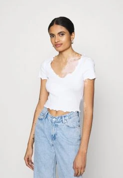 Großhandel ⌛ Even&Odd Damen T-Shirt Basic - White ✔️