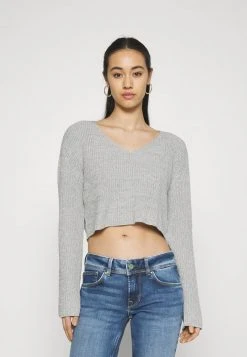 Blitzangebot ✔️ Even&Odd Damen Strickpullover - Mottled Grey 🔔