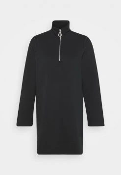 Rabatt ✨ Even&Odd SWEAT HIGH NECK MINI ✔️ DRESS WITH HALF ZIP THROUGH - Freizeitkleid - Black | Damen ✔️ -Even Odd Verkäufe e5a628b3b5ba4ee1adb81a786c8328c5