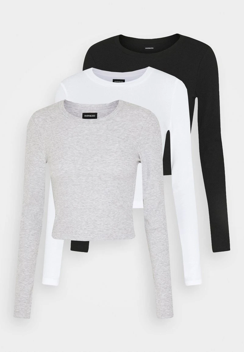 Billig 🌟 Even&Odd Damen 3er PACK - Langarmshirt - Black/white/light Grey ⭐ 8 Billig 🌟 Even&Odd Damen 3er PACK - Langarmshirt - Black/white/light Grey ⭐ – Bild 6