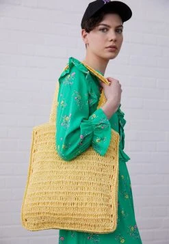 Auslauf 👍 Even&Odd Damen Shopping Bag - Yellow ❤️ -Even Odd Verkäufe e7de156931a74f46b42c485c5d7b82bb