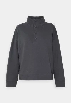 Bester Verkauf ✔️ Even&Odd Damen OVERSIZED POPPER HIGH NECK - Sweatshirt - Grey 🎉 -Even Odd Verkäufe ed6940f38a05400d8f83818c9558761b