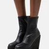 Rabatt 🎁 Even&Odd Damen Plateaustiefelette - Black 👏