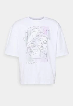 Aktion ⌛ Even&Odd UNISEX - T-Shirt Print - White ❤️ -Even Odd Verkäufe f10c40b3e05e47a8b5a9801cd956c8aa