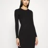 Besorgen ✔️ Even&Odd Damen Knit Mini Wide Rib Basic 🧨 Dress - Etuikleid - Black 🎁