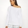 Neu 🌟 Even&Odd Damen LOOSE OFF SHOULDER SWEATSHIRT - Sweatshirt - White ⌛