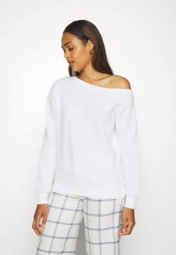 Neu 🌟 Even&Odd Damen LOOSE OFF SHOULDER SWEATSHIRT - Sweatshirt - White ⌛