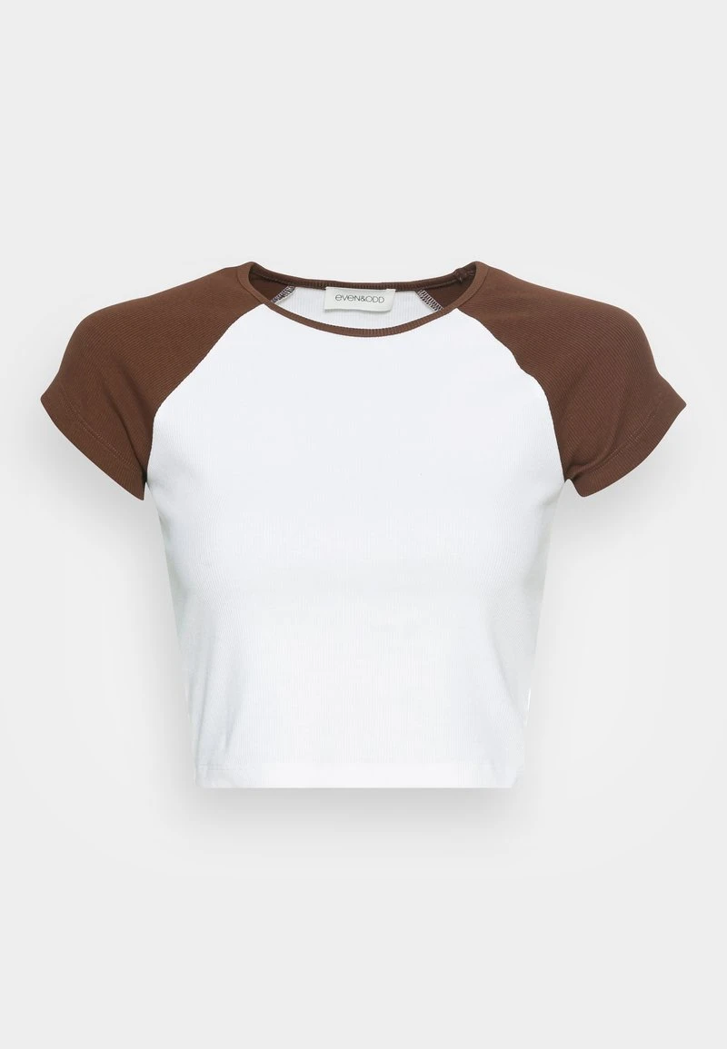 Bestpreis ✨ Even&Odd T-Shirt Basic - White Brown | Damen ✔️ 6 Bestpreis ✨ Even&Odd T-Shirt Basic - White Brown | Damen ✔️ – Bild 4