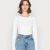 Billig ❤️ Even&Odd Damen Langarmshirt - White ✨ -Even Odd Verkäufe fada97444cc5487bb827bb8819a42861