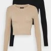 Am billigsten 🧨 Even&Odd Damen 2 PACK - Strickpullover - Black/sand 😍 -Even Odd Verkäufe fca3aa32db4946fb81ff06d4dd5727c0